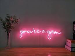 New You Re A Gem Neon Sign For Bedroom Wall Home Decor Artwork With Dimmer Neon Signs Kids Bedroom Decor Neon Sign Bedroom