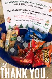 Thank You Delivery People Free Printable For Families Teach Mama Thank You Gifts Thank You Baskets Mailman Gifts