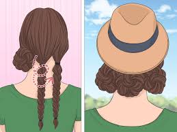 Cute hairstyles with baseball caps/hats. 3 Ways To Wear A Hat With Long Hair Wikihow