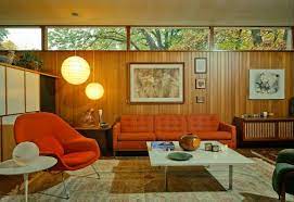 6 Stylish Modern Chairs To Invite Pantone S Flame In Your Interior Mid Century Modern Living Room Mid Century Modern Living Mid Century Living Room