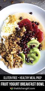 Fruit Yogurt Breakfast Bowl Recipe Healthy Breakfast Bowls Healthy Breakfast Recipes Recipes