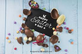 Download Easter Mockup With Broken Chocolate Eggs For Free Cartao De Feliz Pascoa Chocolate De Pascoa Ovos De Chocolate
