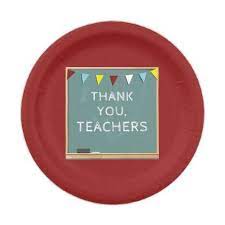 Customize your thank you cards with dozens of themes, colors, and styles to make an impression. Teacher Appreciation Paper Plate Zazzle Com Teacher Appreciation Paper Plates Unique Teachers Gift
