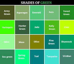 Shades Of Green In 2019 Green Color Chart Green Color
