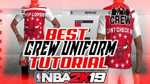 Nba 2k19 Custom Crew Shirts How To Get Custom T Shirts Logos For 2k19 Crew Youtube