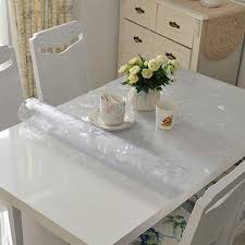 Zuoanchen Tablecloths Rectangle Clear Plastic Tablecloth Pvc Waterproof Kitchen Dining Glass Table Cloths Cover Prot Vinyl Table Covers Table Cloth Glass Table