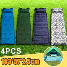 Outdoor Polyester Camping Self Inflating Air Mat Mattress Pad Pillow Waterproof Hiking Sleeping Bed 4 Colors Walmart Com Camping Sleeping Pad Camping Mat Air Mattress Camping