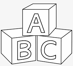 Each baby blocks clip art is 2 inches wide. Abc Blocks Coloring Page Block Clipart Black And White Free Transparent Png Download Pngkey