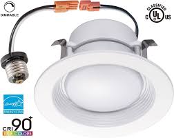 Ul 4 Inch Dimmable Retrofit Led Recessed Lighting Downlight Fixture Trim Ceiling Lights