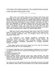 Contoh soal dan jawaban disertai pembahasan analogi verbal tiu cpns … kumpulan soal analogi verbal tiu cpns beserta pembahasan lengkap. Top Pdf Tes Kompetensi