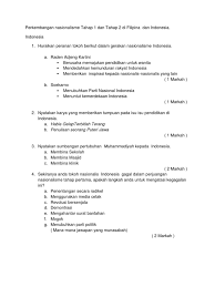 F2 menuntut supaya filipina dijadikan wilayah sepanyol. Perkembangan Nasionalisme Tahap 1 Dan Tahap 2 Di Filipina Dan Indonesi1