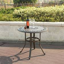 Check spelling or type a new query. Fleur De Lis Living Cartagena Patio Outdoor Round Cast Aluminum Bistro Table Reviews Wayfair