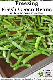 Place on a cloth towel or paper towel, allowing to dry completely. Freezing Green Beans With Or Without Blanching Step By Step