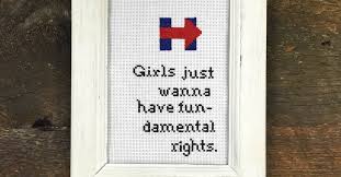 I used my favorite, dmc variegated 115. Hillary Clinton And The Resurgence Of Cross Stitching The Atlantic