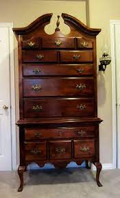 Cherry Queen Anne Highboy Dresser Queen Anne Furniture Fine Antique Furniture Shabby Chic Dresser
