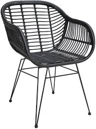 outdoor living stoel moda wicker zwart stoelen tuinstoelen buitenstoel