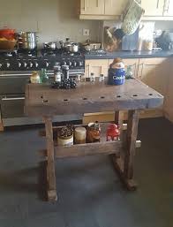 We did not find results for: Rustic Vintage Workbench Table Ideal For Kitchen Island This Item Is Extra Rustic And Has Char Kitchen Work Tables Workbench Table Butcher Block Island Kitchen