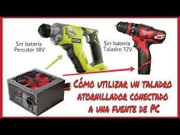 Black And Decker Firestorm Drill Parts Como Reutilizar Cualquier Taladro Atornillador Conectado A Una Fuente De Pc Youtube En 2020 Taladro Reutilizar Electricidad Y Electronica