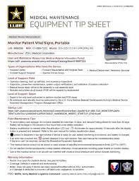 When these values are not zero. Medlog Amlc Portable Patient Vital Signs Monitor Tip Sheet Ps Magazine Informing Army Readiness Tb 43 Ps Series Articles