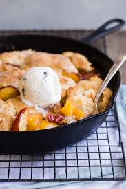 Spread peaches evenly over baking dish. Peach Cobbler Culinary Hill