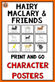 Hairy Maclary From Donaldson S Dairy Friends Character Cards Hairy Mclary Book Study Friends Characters