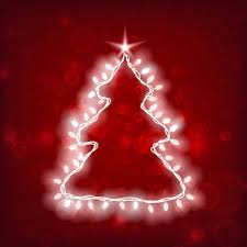The best selection of royalty free christmas lights silhouette vector art, graphics and stock illustrations. Free Vector Christmas Template With Tree Silhouette And Light Luminous Garland On Red