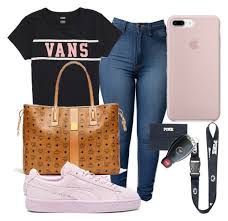 Back 2 School By Trilllprincessdaii Liked On Polyvore Featuring Puma Vans Mcm And Mercedes Benz Looks