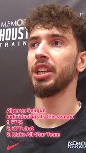Alperen Sengun Individual Goals for the @houstonrockets season