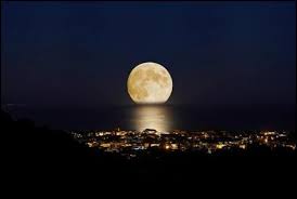 Strappo dei tornanti di s.felice circeo. Full Moon Over San Felice Circeo Lazio Italy