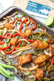 Fish tacos are closely associated with mexico's narrow baja peninsula. Whole30 Sheet Pan Fish Fajitas Paleo Gluten Free Whole Kitchen Sink