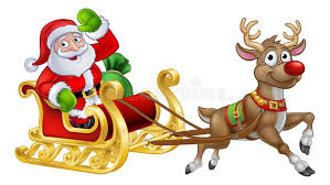 For boys and girls, kids and adults, teenagers and toddlers, preschoolers and older kids at school. Santa Sleigh Christmas Cartoon Vektor Abbildung Illustration Von Weihnachten Flugwesen 126776470