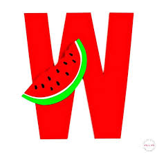 Illustration about cute and colorful alphabet letter w with set of illustrations and words printable sheet. W Is For Watermelon Letter Craft Free Printables Must Have Mom