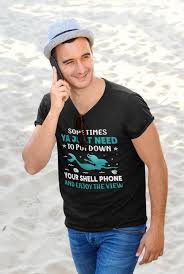 Shell Phone" Relaxed Fit T-shirt