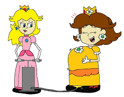 Peach first appeared in super mario bros. Peach Inflating A Balloon Under Daisy S Dress By Blimpy Blue In 2021 Balloons Peach Blue