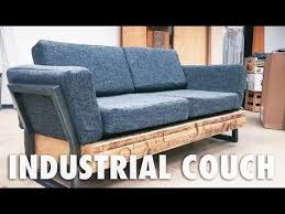 Falling For Under 100 Dollars When It Comes To Material Required This Diy Industrial Couch Built Using Old Mattress Is Diy Sofa Diy Couch Diy Furniture Couch