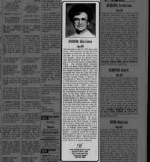 Obituary for Edna SPARROW Linnea, 1920-2007 (Aged 86)