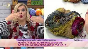 Derya Baykal La Gulumse Motifli Yelek Yapimi Youtube Orgu Tig Isleri Yelek