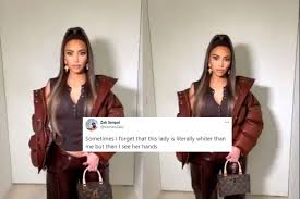 But there was a time when kardashian was clocking in and clocking out at a. You Forgot To Tan Your Hand Kim Kardashian Accused Of Blackfishing After New Viral Video