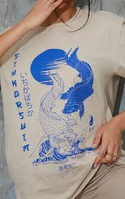 sand sink or swim printed t shirt