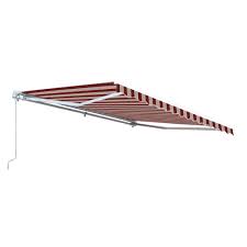 4.6 out of 5 stars. Aleko Retractable 10 In X 8 In Patio Awning 10 Ft X 8 Ft 3 M X 2 5 M Multistripes Red Aw10x8mstrre19 Hd The Home Depot