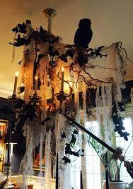 51 Spooky Diy Indoor Halloween Decoration Ideas For 2021 Halloween Chandelier Halloween House Halloween Party Decor