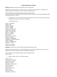 Maybe you would like to learn more about one of these? Contoh Sinonim Dan Antonim