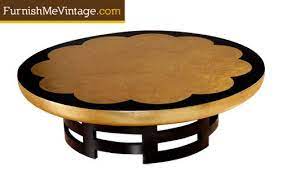 Kittinger williamsburg wa 1010 adaptation mahogany round pedestal side table. Restored Vintage Kittinger Lotus Coffee Table