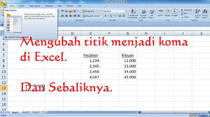 Check spelling or type a new query. Cara Mudah Mengubah Koma Menjadi Titik Dan Sebaliknya Di Ms Excel Youtube