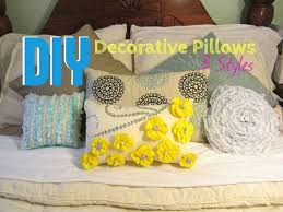 Diy Decorative Pillows 3 Styles Decorative Pillows Diy Pillows Pillows