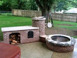 Here S A Finished View Of The Fire Pit Smoker And An Addition Which Houses A Wood Storage Area And What Appears Backyard Bbq Pit Outdoor Bbq Backyard Bbq Grill