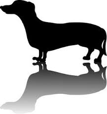 Weiner Dog Clipart Image Little Weiner Dog Or Dachshund Dog In Silhouette With A Drop Shadow Dog Clip Art Weiner Dog Art Images
