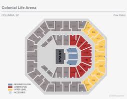 seating chart view seating chart colonial life arena