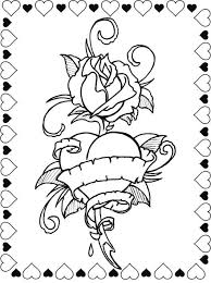 Roses And Hearts Formed Love Coloring Sheet In 2020 Heart Coloring Pages Love Coloring Pages Rose Coloring Pages