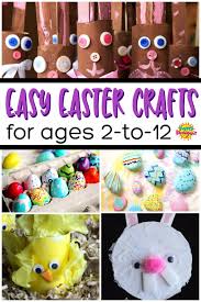 All of these crafts are simple, but there's also activities for kids of all ages, from toddlers, to preschoolers, to kindergarten and beyond! Easy Easter Crafts For Kids Of All Ages Happy Hooligans